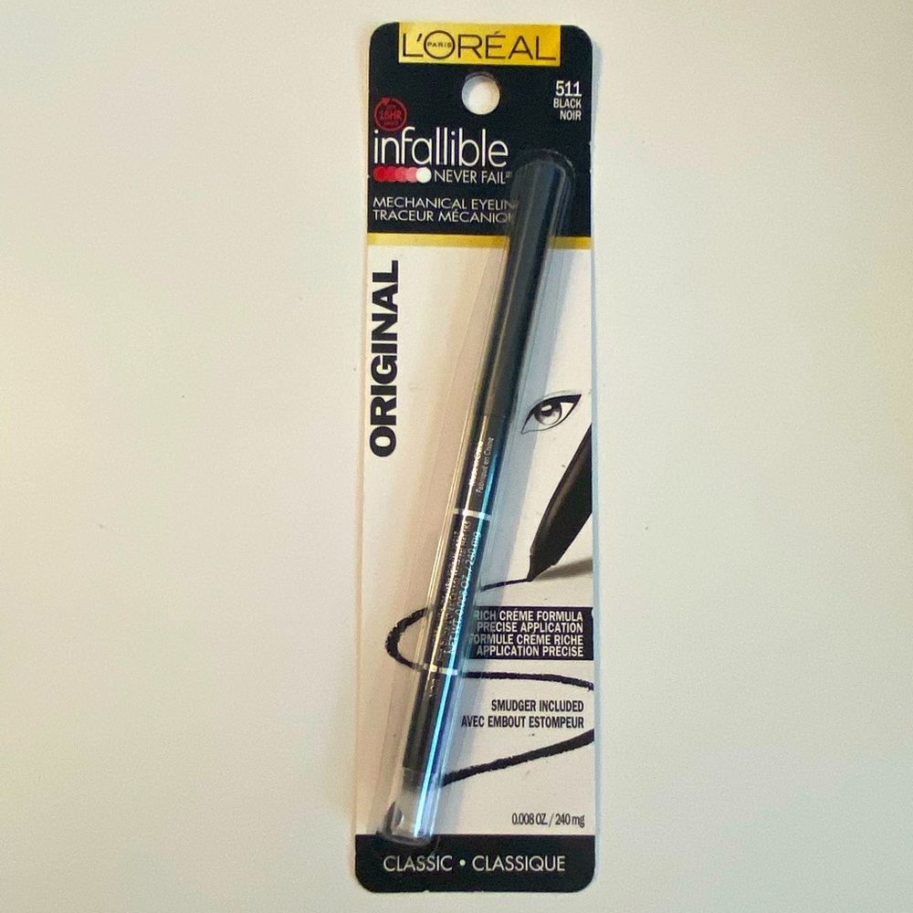 NWT L’Oréal black mechanical eyeliner w/ smudger. Infallible. unopened